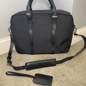 Stuart & Lau Briefcase W/ Shoulder Strap Black